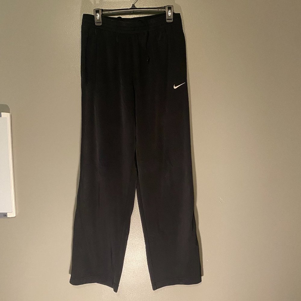 Nike Athletic Sweatpants, Black, Medium
